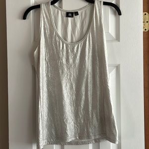 Pre-loved Rock & Republic Silver metallic Tank Top in Small